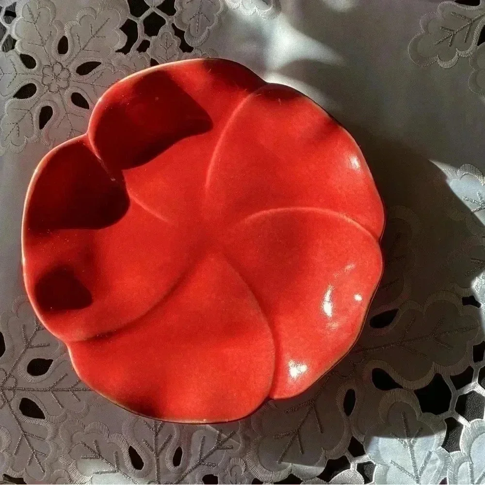 Primavera by Artimino Handcrafted Earthenware Made in Italy Red Tomato dish
